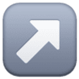 Pijl rechtsomhoog - Facebook