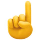 Omhoog wijzende wijsvinger - Facebook