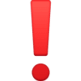 Rood uitroepteken - Facebook