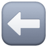 Pijl naar links - Facebook