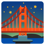 Brug bij nacht - Noto Color Emoji