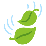 Blad in de wind - Noto Color Emoji