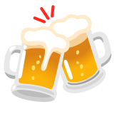 Klinkende bierglazen - Noto Color Emoji