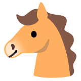 Paardengezicht - Noto Color Emoji