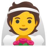 Persoon met sluier - Noto Color Emoji
