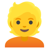 Persoon met blond haar - Noto Color Emoji