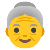 Oude vrouw - Noto Color Emoji