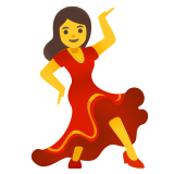 Dansende vrouw - Noto Color Emoji