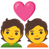 Stel met hart - Noto Color Emoji