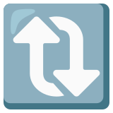 Verticale pijlen met de klok mee - Noto Color Emoji