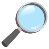 Vergrootglas naar rechts gericht - Noto Color Emoji