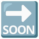 SOON-pijl - Noto Color Emoji