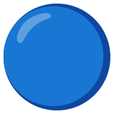 Blauwe cirkel - Noto Color Emoji