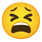 Vermoeid gezicht - Noto Color Emoji