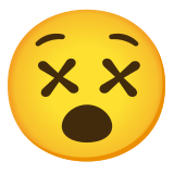 Duizelig gezicht - Noto Color Emoji