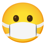 Gezicht met doktersmasker - Noto Color Emoji