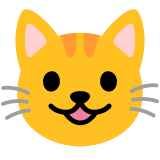 Grijnzende kat - Noto Color Emoji