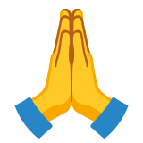 Gevouwen handen - Noto Color Emoji