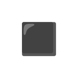 Klein tot middelgroot zwart vierkant - Noto Color Emoji