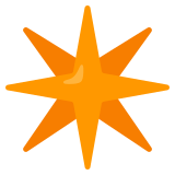 Achtpuntige ster - Noto Color Emoji