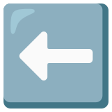 Pijl naar links - Noto Color Emoji