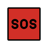 SOS-knop - OpenMoji