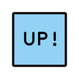 UP!-knop - OpenMoji