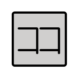 Japans teken voor ‘hier’ - OpenMoji