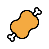 Vlees met bot - OpenMoji