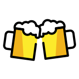 Klinkende bierglazen - OpenMoji