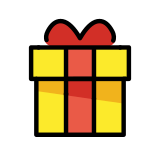 Ingepakt cadeau - OpenMoji