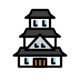 Japans kasteel - OpenMoji