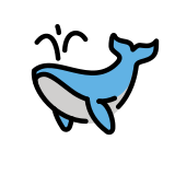 Spuitende walvis - OpenMoji