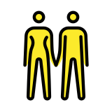 Man en vrouw hand in hand - OpenMoji