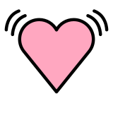 Kloppend hart - OpenMoji