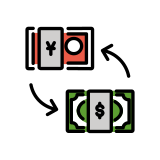 Geld wisselen - OpenMoji