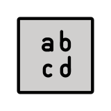 Kleine letters - OpenMoji