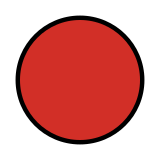 Rode cirkel - OpenMoji