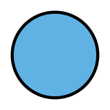 Blauwe cirkel - OpenMoji