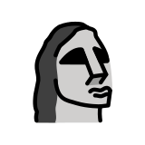 Moai-beeld - OpenMoji
