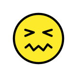 Onthutst gezicht - OpenMoji