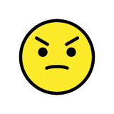 Boos gezicht - OpenMoji