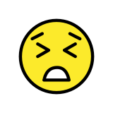 Volhardend gezicht - OpenMoji