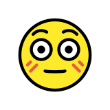 Blozend gezicht - OpenMoji