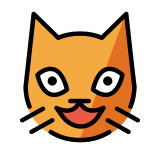 Grijnzende kat - OpenMoji