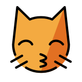 Kussende kat - OpenMoji