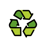 Recycling-symbool - OpenMoji
