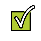 Knop voor vinkje - OpenMoji