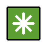 Achtpuntige asterisk - OpenMoji