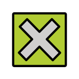 Knop voor kruis - OpenMoji
